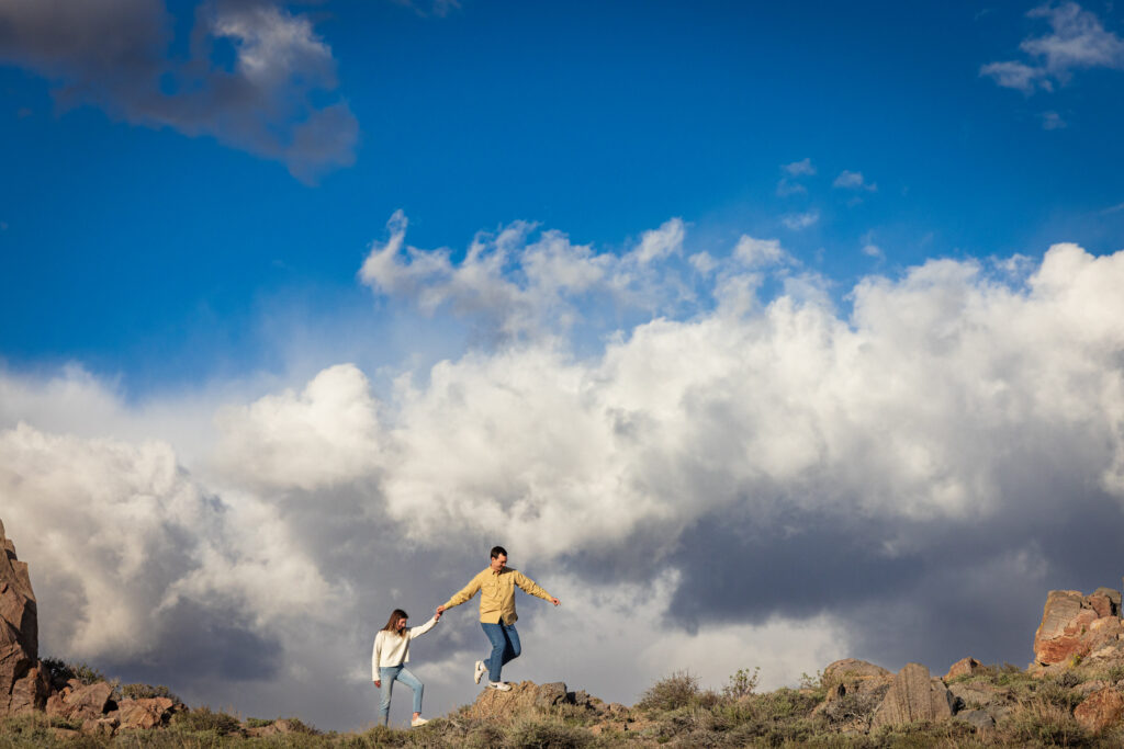 Hailey and Chase Mammoth Lakes engagement photography