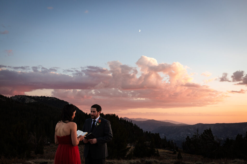Mammoth Lakes wedding photography in the Eastern Sierra mountains