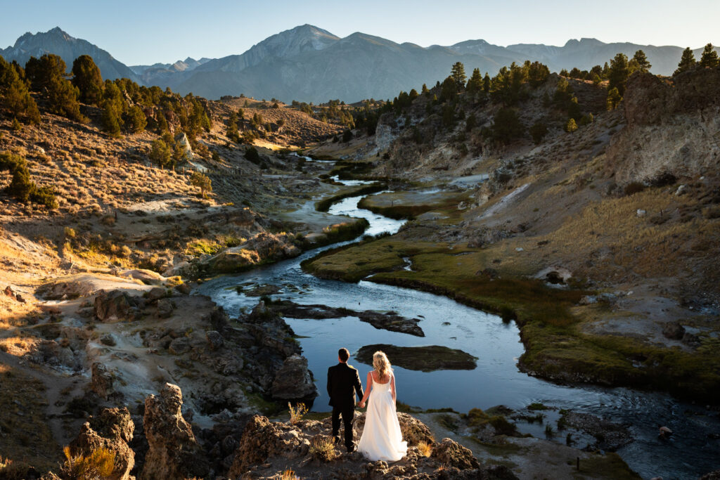 Eastern Sierra wedding portraits near Mammoth Lakes