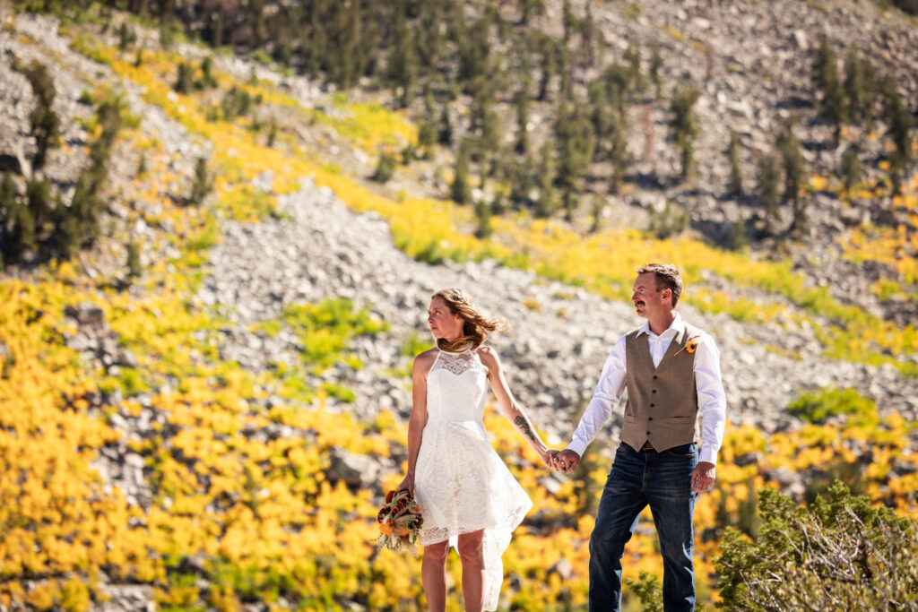 Mammoth Lakes wedding photography in the Eastern Sierra mountains