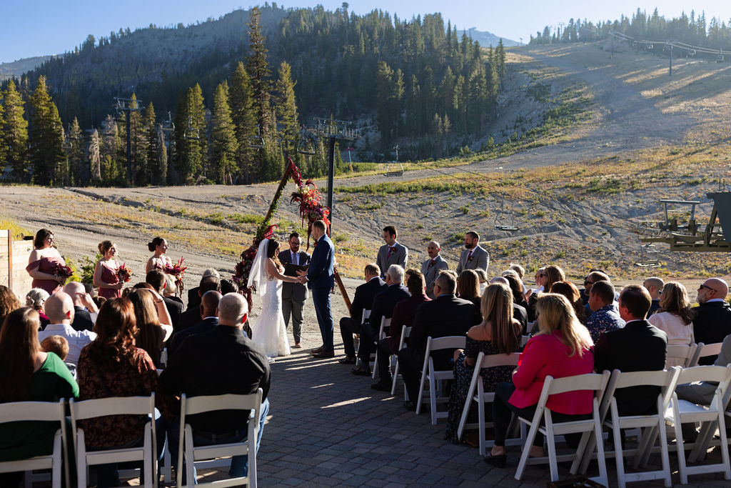 The Mill Mammoth Mountain wedding reception with rustic lodge atmosphere